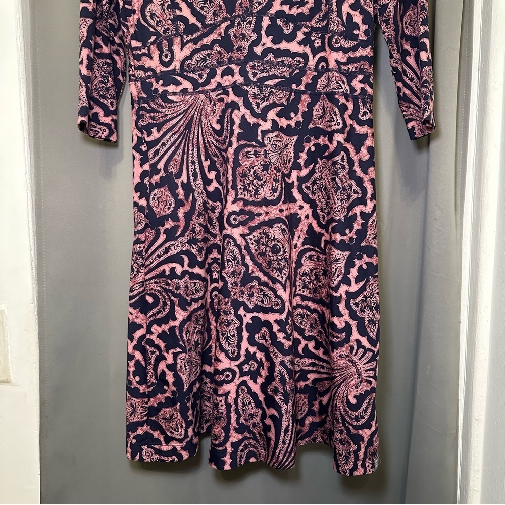 Title Nine Patterned 1/4 Sleeve Athletic Sporty Camping Hiking Dress Size Small - Picture 6 of 16